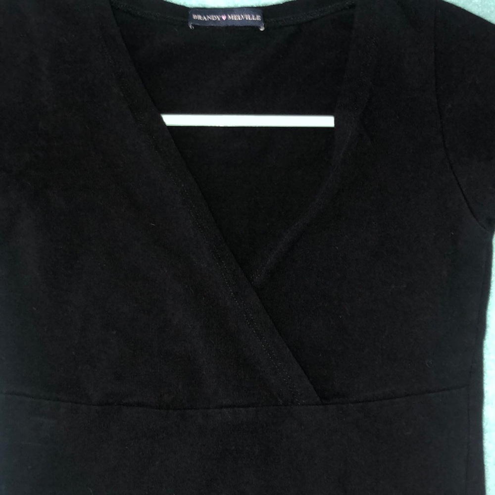 Brandy Melville cropped V-neck top